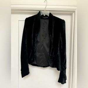 Theory black velvet jacket (S) EUC